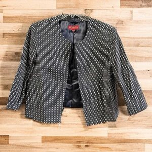 3/$15 Merona Blue & White Clip Front Blazer